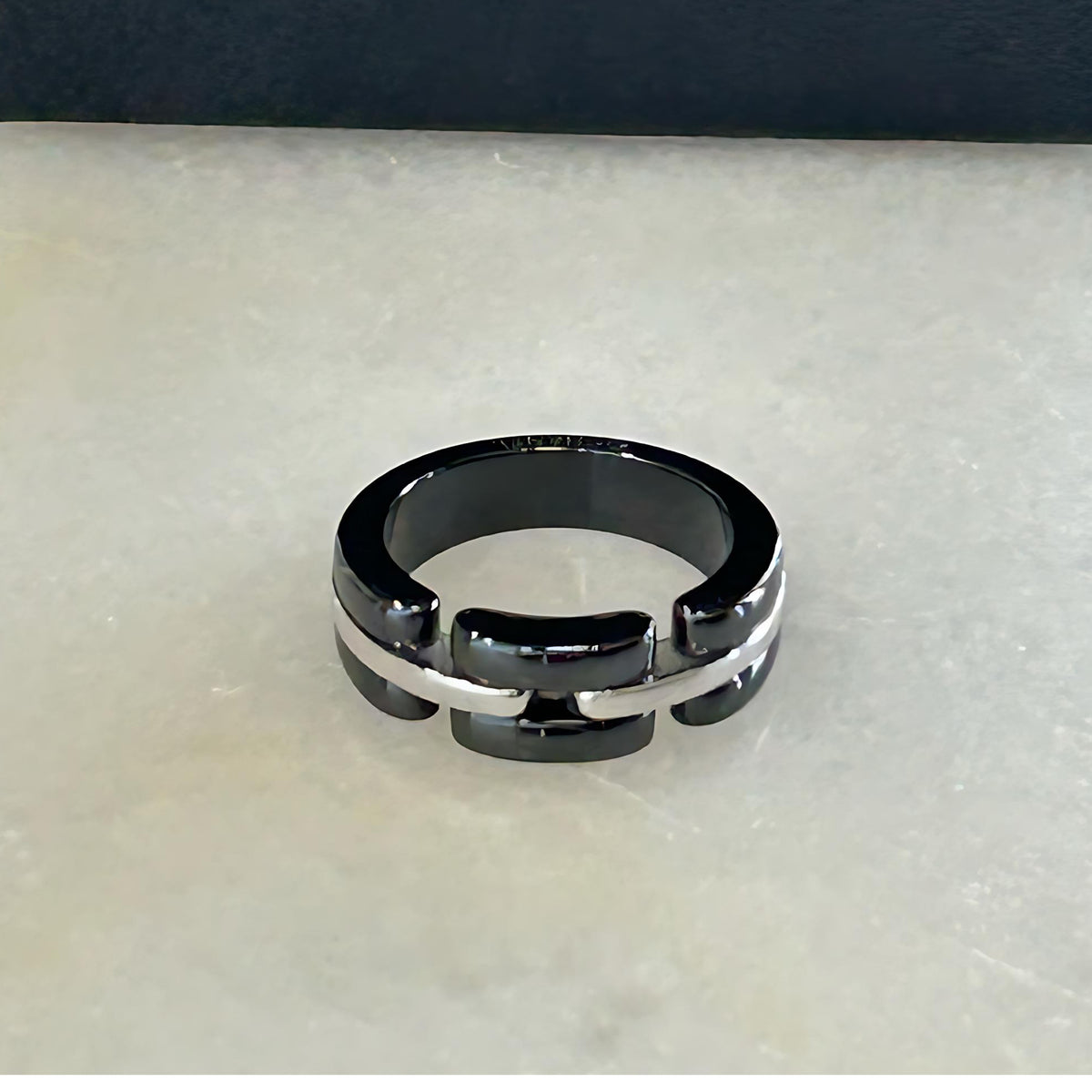 CHANEL - Ultra Ring Ceramic & 18k White Gold