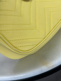 GUCCI - GG Marmont Yellow Quilted Shoulder Bag