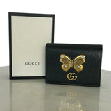 GUCCI - Butterfly Compact Leather Wallet