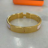 HERMÈS - Clic H Bracelet Rose Candeur GM