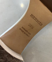 HERMÈS - Oasis Sandal in Blanc Sz 38.5