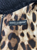 DOLCE & GABBANA - Raschel Black Tweed Dress Sz 42