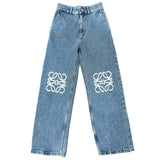 LOEWE - Anagram High-rise Wide-leg Jeans Sz FR 34