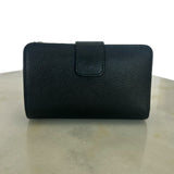 PRADA - Black Saffiano Compact Wallet