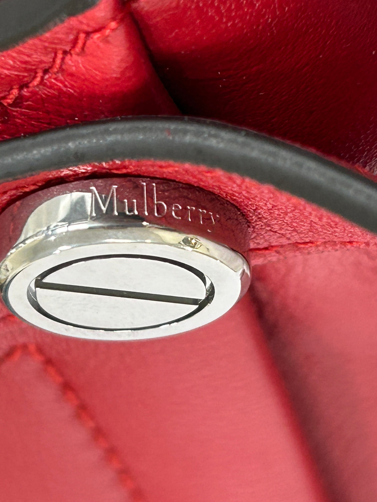 MULBERRY - M Zipped Red Leather Shoulder Bag