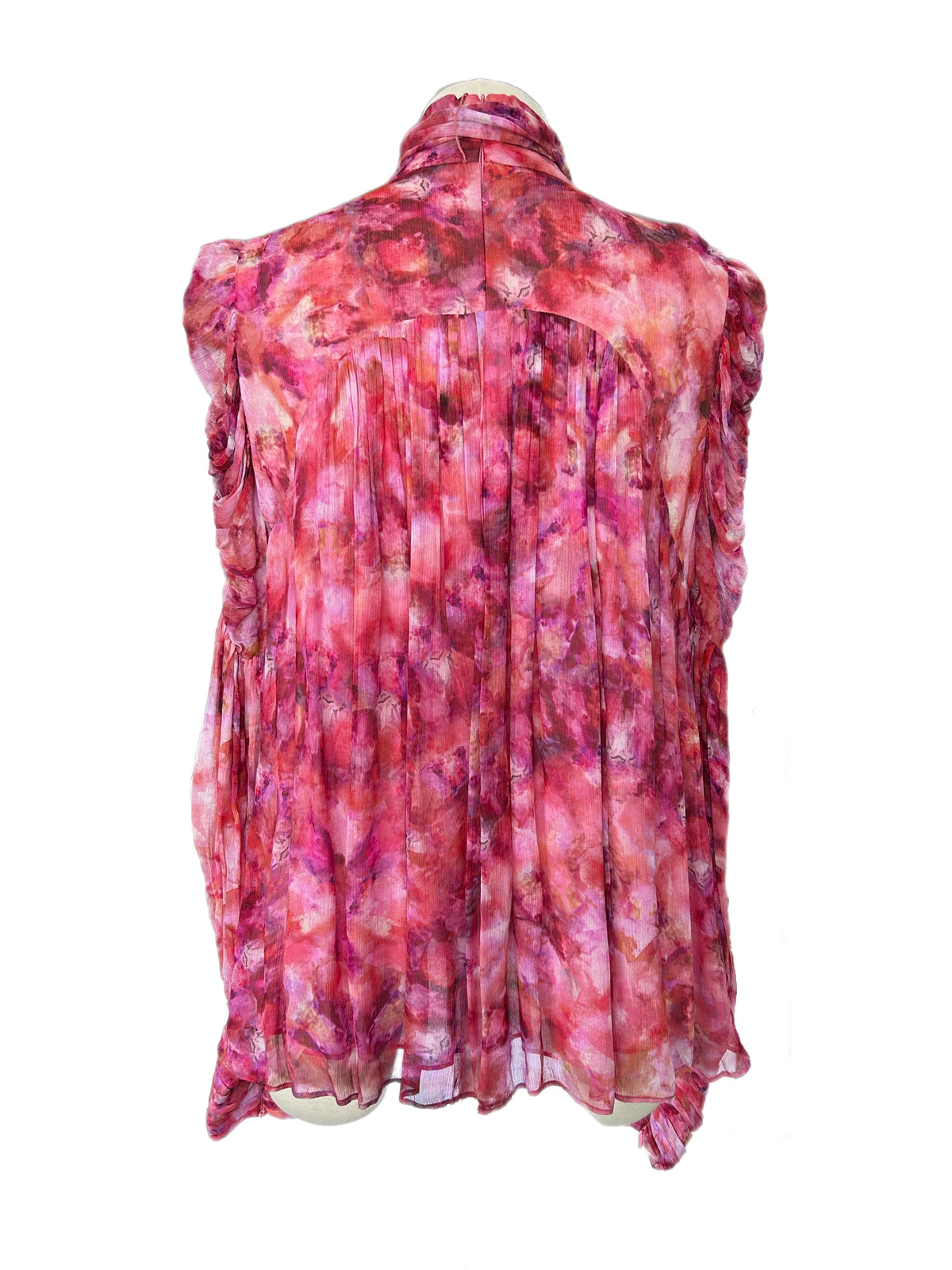ZIMMERMANN - Garnet Kaleidoscope Tie Neck Blouse Sz 3