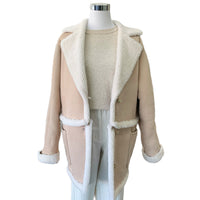 SASS & BIDE - Lamb Shearling 2 in 1 - Jacket & Coat Sz M