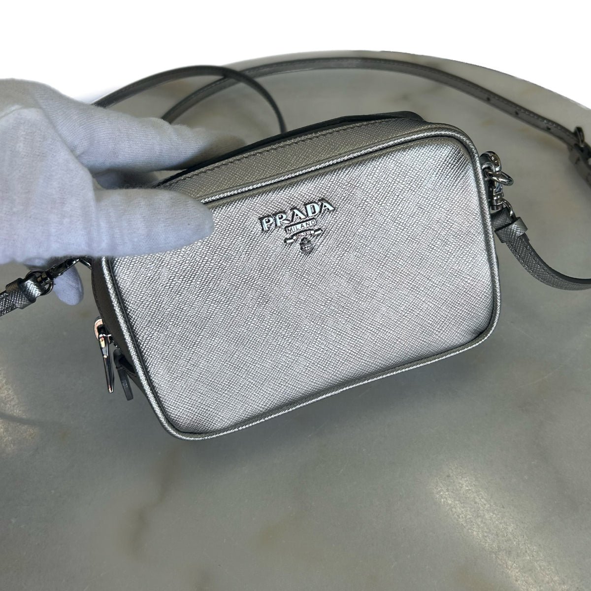 PRADA - Saffiano Mini Camera Bag