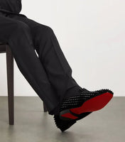 CHRISTIAN LOUBOUTIN - Dandelion Spike Black Loafers Men’s 42 EU