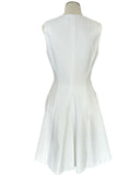 DIOR - White Cotton Sleeveless Dress Sz IT 44