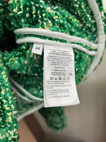 BOTTEGA VENETA - Abstract Chenille Boucle Green Jacket Sz 44