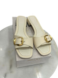 JIMMY CHOO - Hawke Mule Flats in Latte/Gold Sz 40 EU
