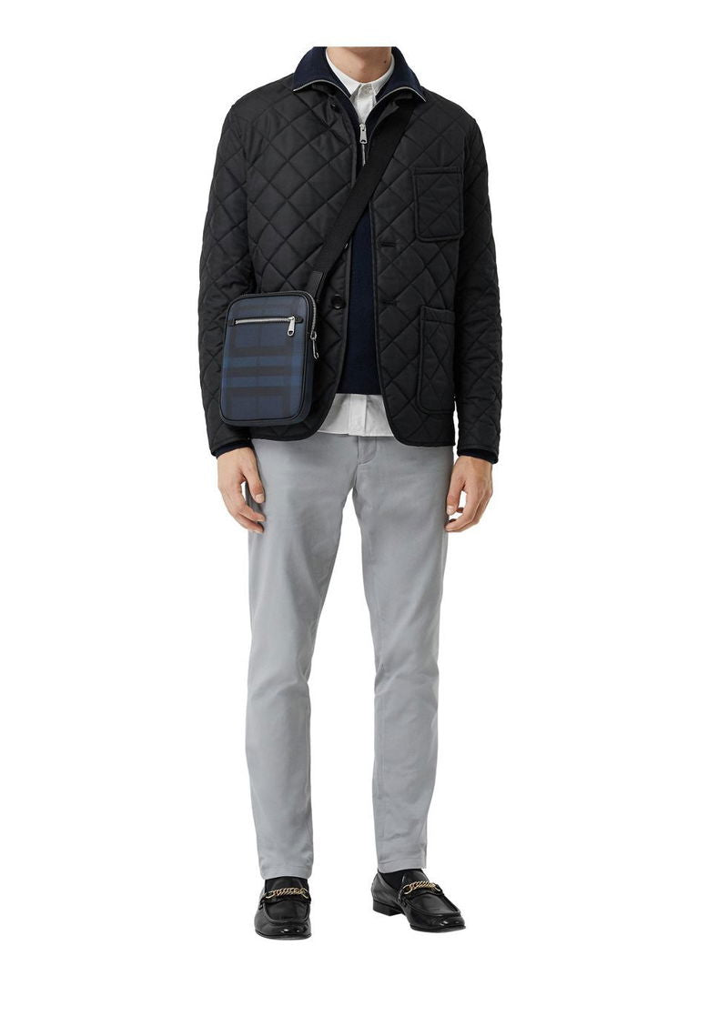 BURBERRY - Slim London Check Crossbody Bag