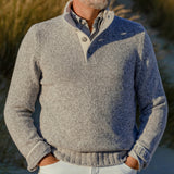 GRAN SASSO - Grey/White Marble Knit Jumper Sz 48