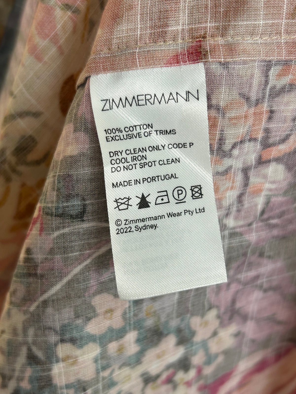 ZIMMERMANN - Pattie Patchwork Floral Dress Sz 1