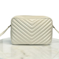 SAINT LAURENT - Lou Crema Soft Quilted Leather Camera Bag