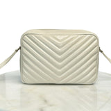 SAINT LAURENT - Lou Crema Soft Quilted Leather Camera Bag