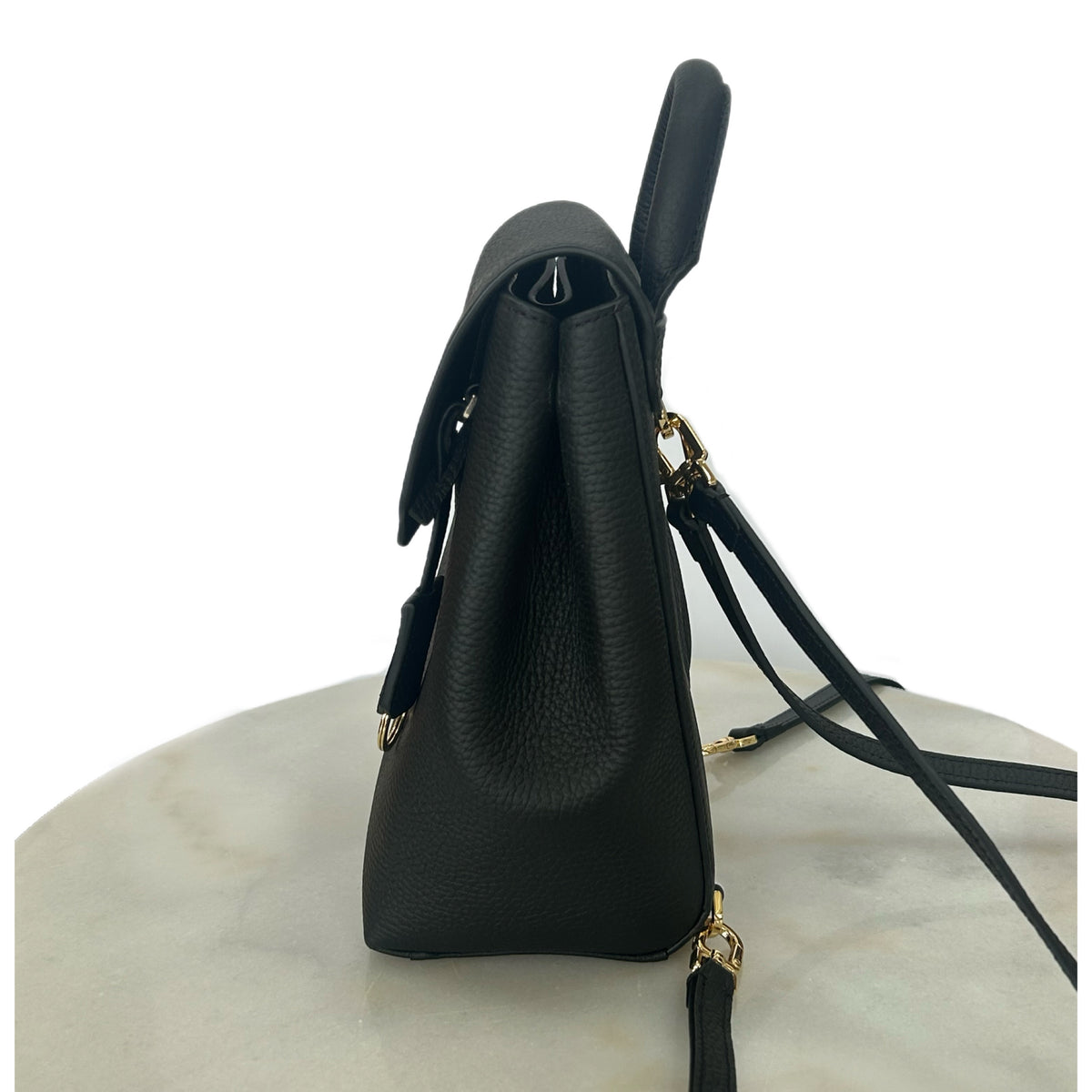 MAISON de SABRÉ - Mini Black Soft Leather Backpack