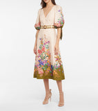 ZIMMERMANN - Tropicana Tie Sleeve Dress Sz 2