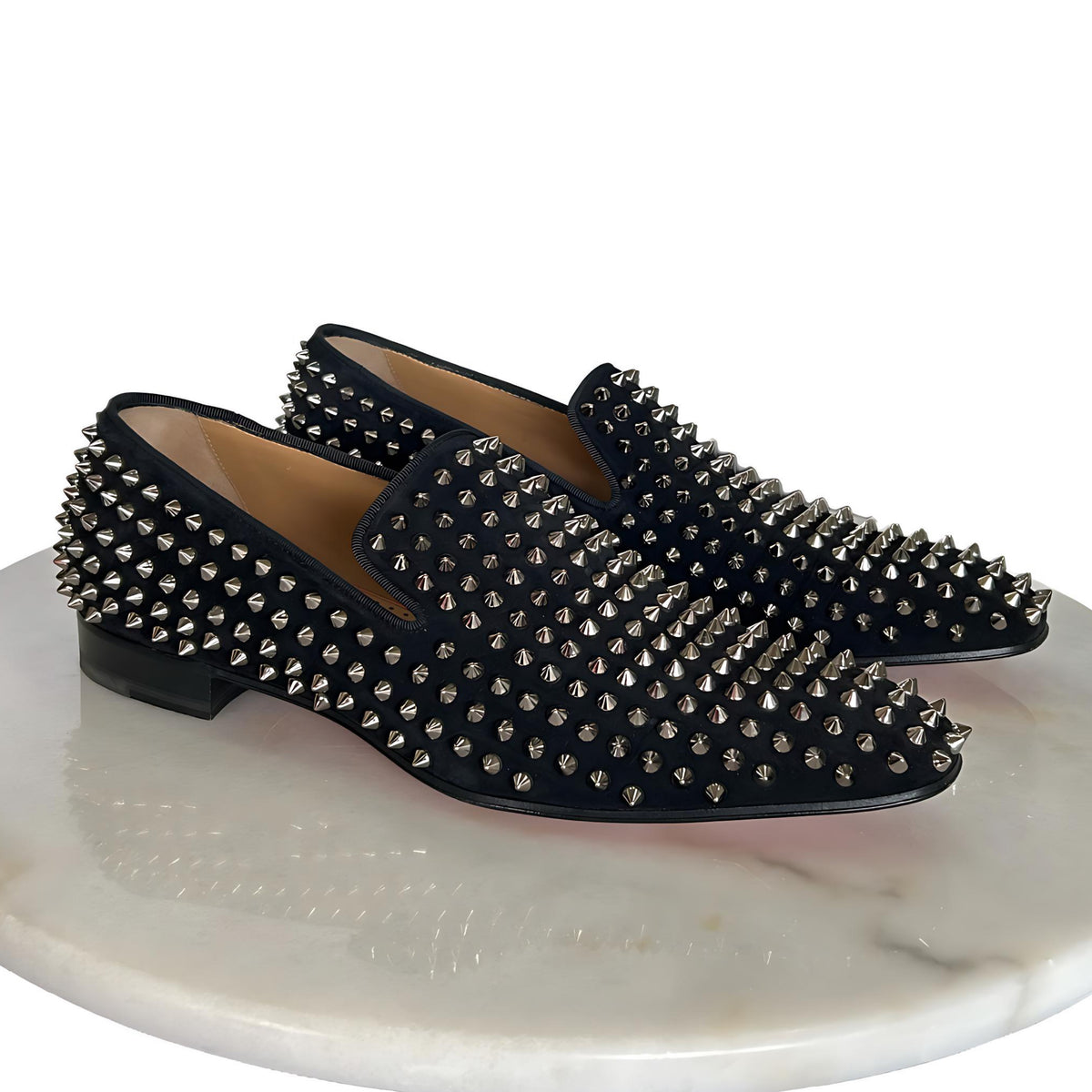 CHRISTIAN LOUBOUTIN - Dandelion Spike Black Loafers Men’s 42 EU