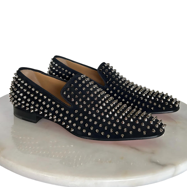 CHRISTIAN LOUBOUTIN - Dandelion Spike Black Loafers Men’s 42 EU