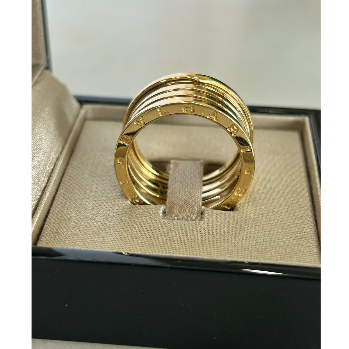 BVLGARI - 18K Yellow Gold B.Zero1, 5-Band Ring