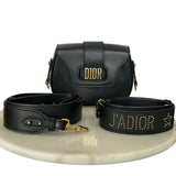 DIOR - D-Fence Black Saddle Bag & Two Straps