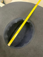 CHANEL - Black & Navy Lapin Wide Brim Hat