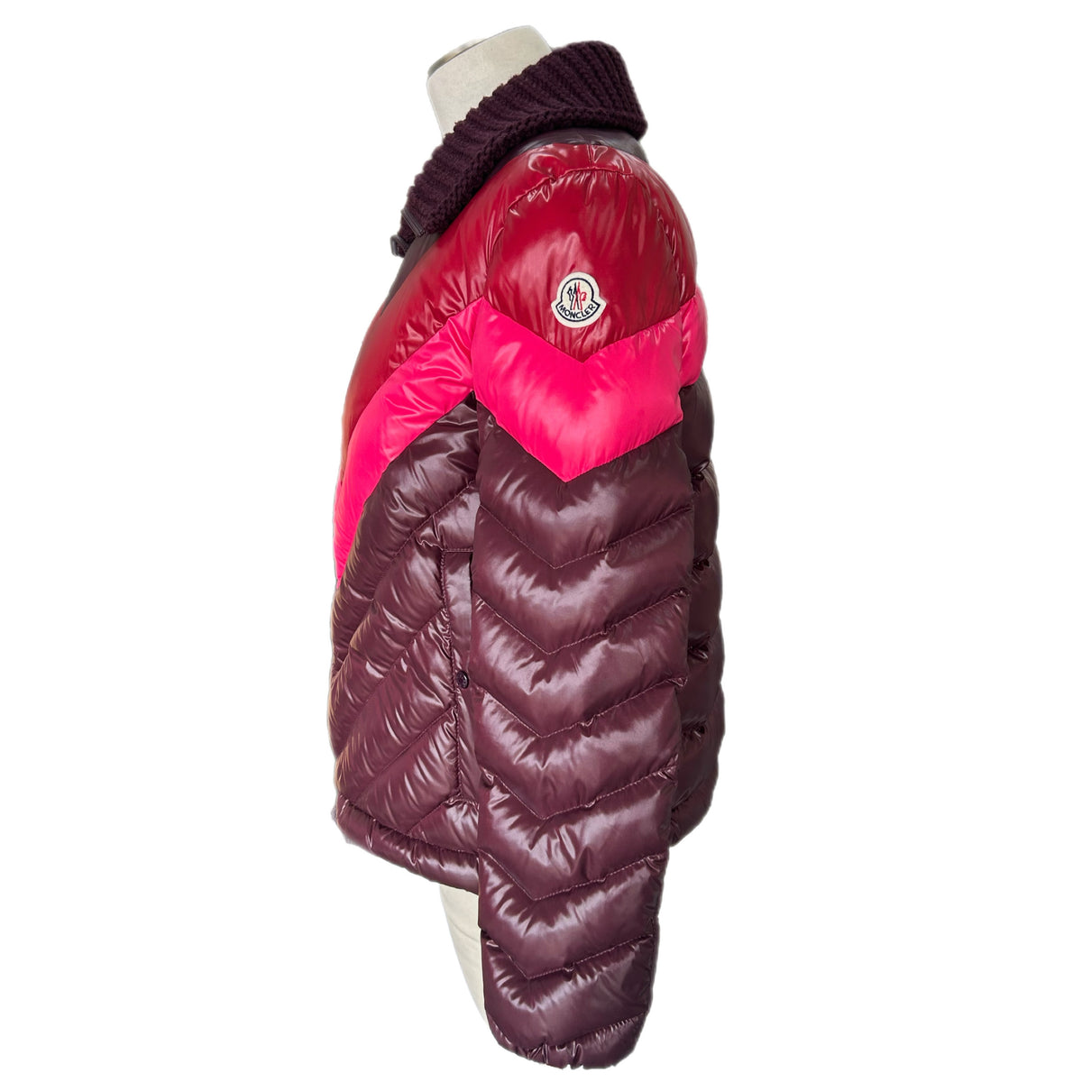 MONCLER - Albatros Chevron Down Jacket Sz 1