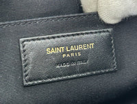 SAINT LAURENT - Lou Navy Quilted Leather Camera Bag