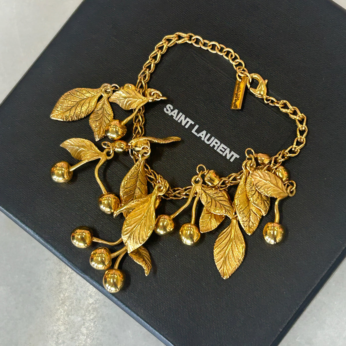 SAINT LAURENT - Leaves Charm Bracelet