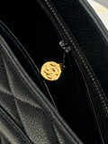 CHANEL - Caviar Medallion Tote Bag in Black