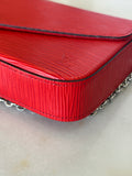 LOUIS VUITTON - Felicie Pochette - Red Epi Leather Crossbody Bag