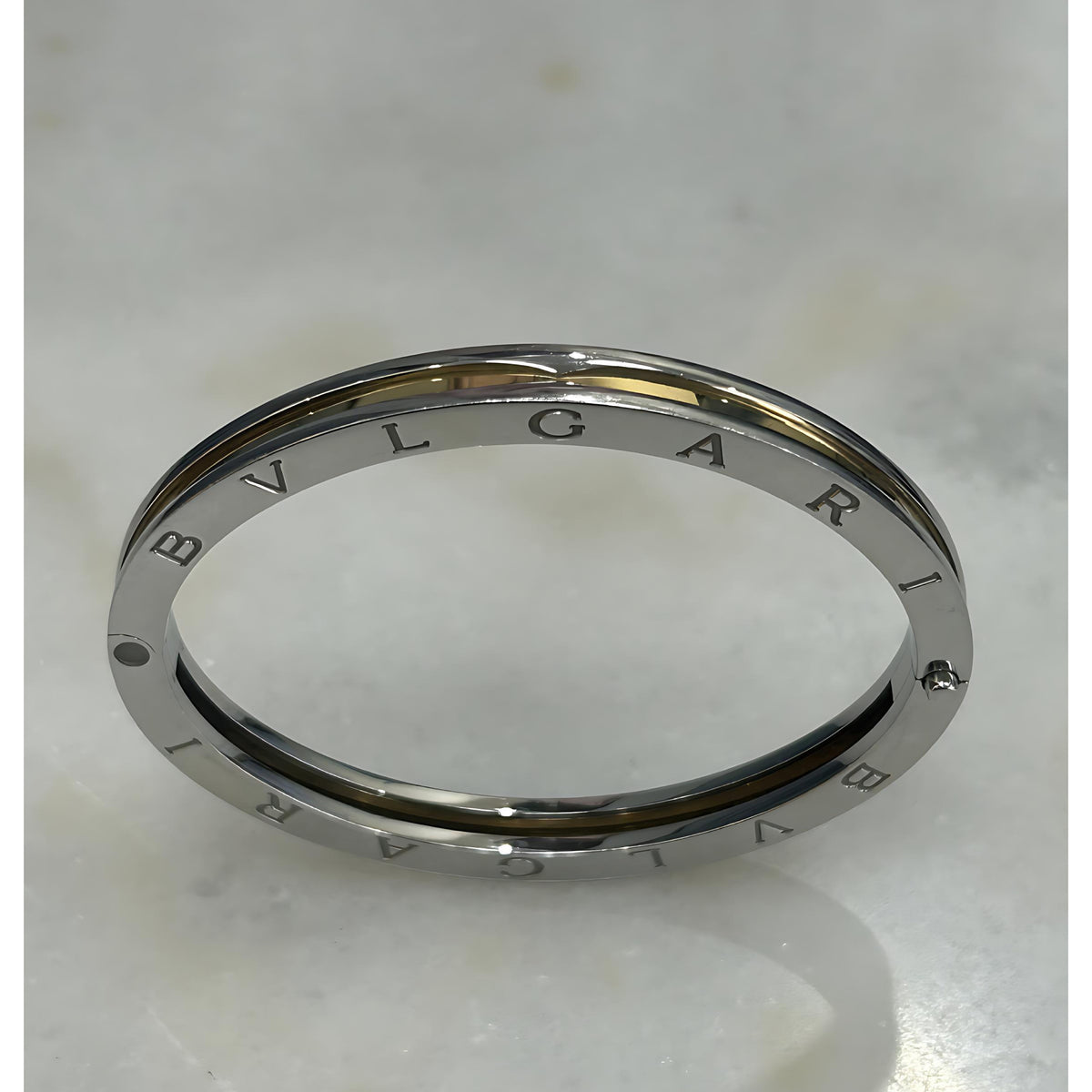 BVLGARI - B.Zero1 18k Gold & Steel Bracelet