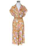 ZIMMERMANN - Pattie Floral Print Linen Jumpsuit Sz 3