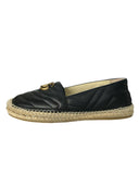 GUCCI - GG Marmont Leather Espadrilles Sz 39
