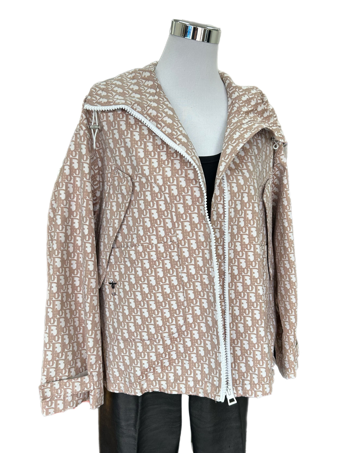 DIOR - Hooded Jacket with Dior Oblique Motif Sz XS / Relaxed Fit Suit S-M