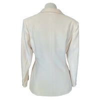 CHANEL - Cream Wool Blazer Sz FR 40