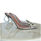 AMINA MUADDI - Begum Glass Slingback Pumps Sz 37