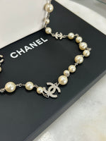 CHANEL - CC Diamanté & Pearl Long Necklace