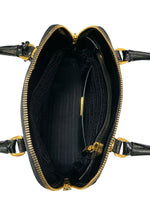 PRADA - Vernis Saffiano Dome Bag in Black