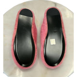 GIVENCHY - 4G Pink Shearling Slip On Slides Sz 39