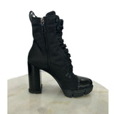 PRADA - Leather & Nylon Booties Sz 38