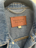 BURBERRY - Men’s Two-tone Blue Denim Jacket Sz 50 / M