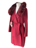 MAX MARA STUDIO - Virgin Wool Hooded Coat Sz IT 46