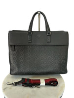 BALLY - Black Leather Brako Tote / Weekender Bag