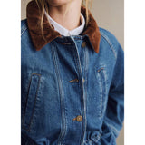 SEZANE - Edgard Denim Blue Coat AUS 12-14