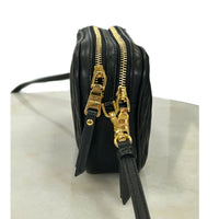 MIU MIU - Black Matelassé Crossbody Bag