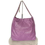 CHANEL 22 Handbag in Purple Leather - Medium