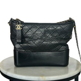 CHANEL - Gabrielle Medium Black Hobo Bag Series 28